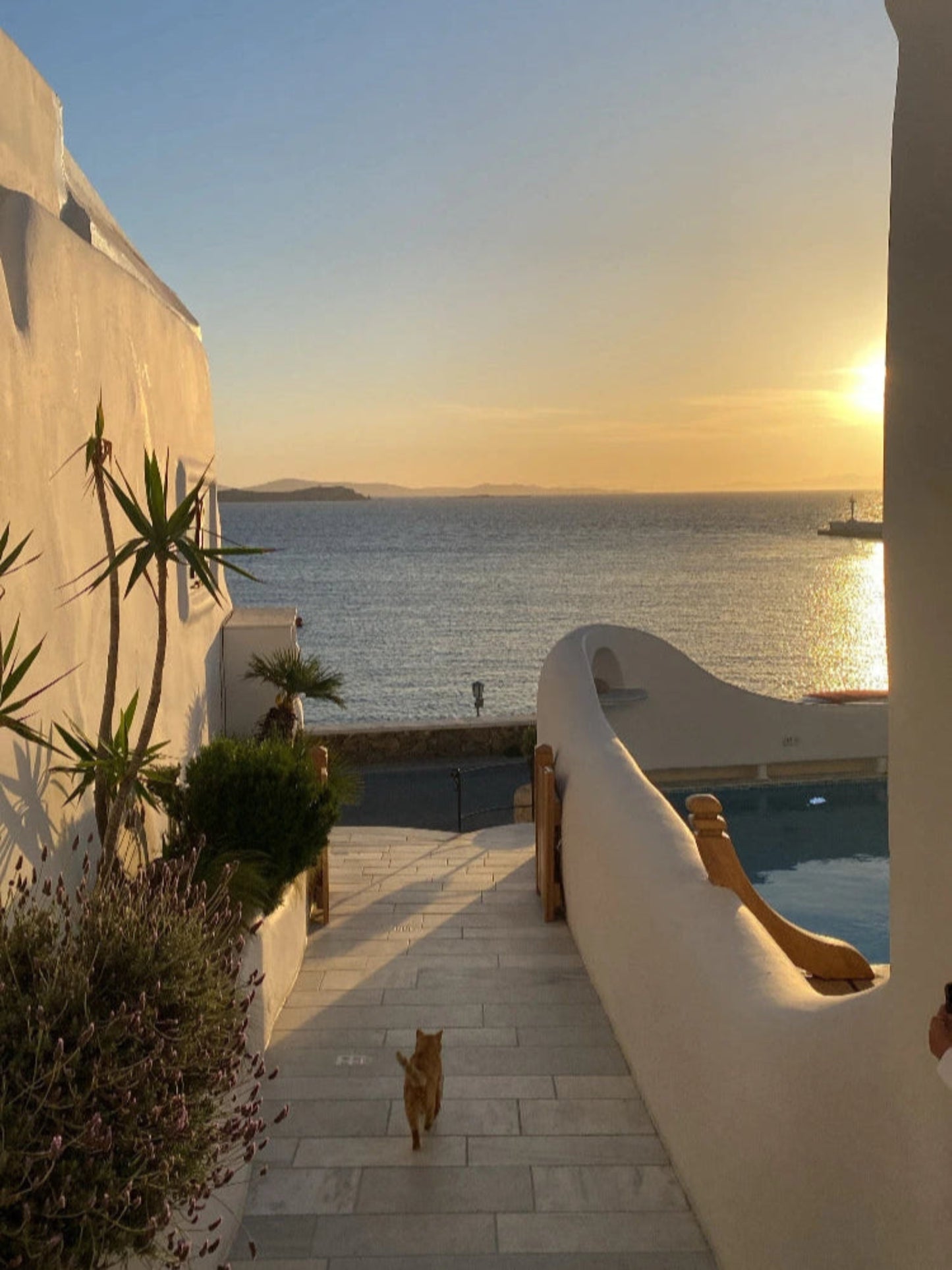 Hand-poured Mykonos candle in eco-friendly ceramic jar – inspired by Greek islands, natural soy wax